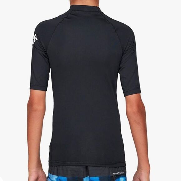 Quiksilver Boys' Short Sleeve Rashguard Surf Shirt with UPF 50+ Sun Protection - Picture 3 of 6